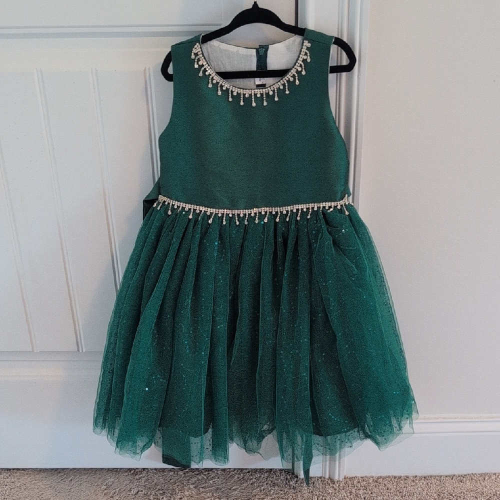 Elegant Green Kids Dress